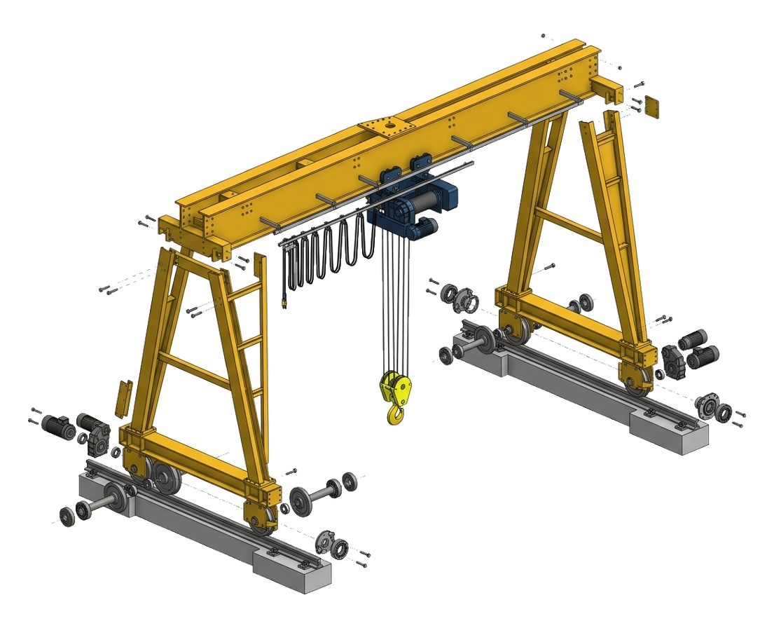 Gantry & Goliath Crane - SINGLE GIRDER GANTRY PORTAL